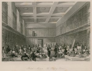 Musée britannique, la Salle de Lecture - Thomas Hosmer Shepherd