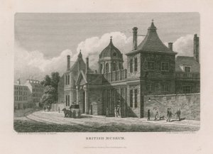 Musée britannique à Montague House - Thomas Hosmer Shepherd