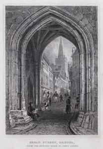 Broad Street, Bristol, depuis l