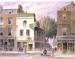 Auberge du Lion Rouge Sculpté, Islington Green, date sur la maison 1660 - Thomas Hosmer Shepherd