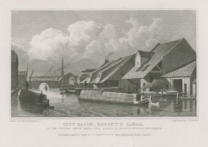 Bassin de la ville sur le canal du Régent - Thomas Hosmer Shepherd