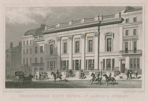 Club House de Crockford, rue St James, Londres - Thomas Hosmer Shepherd