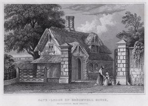 Pavillon de la porte de Broomwell House, Brislington, près de Bristol - Thomas Hosmer Shepherd