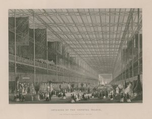 Intérieur du Crystal Palace (gravure) - Thomas Hosmer Shepherd