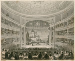 Vue intérieure du théâtre de Drury Lane, Londres - Thomas Hosmer Shepherd