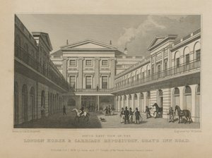 Dépôt de Chevaux et de Voitures de Londres - Thomas Hosmer Shepherd