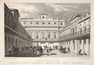 Vue N.O. du dépôt de chevaux et de voitures de Londres, Gray
