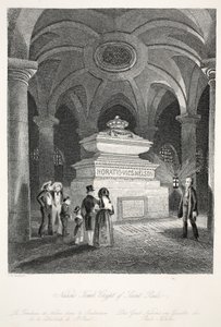 Tombeau de Nelson dans la crypte de St Paul, de 
