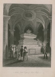 Tombe de Nelson dans la crypte de la cathédrale Saint-Paul