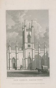 Nouvelle église à Somers Town - Thomas Hosmer Shepherd