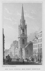 Nouvelle flèche de Tron, High Street, Édimbourg (gravure) - Thomas Hosmer Shepherd