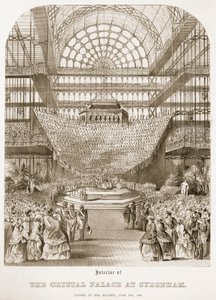 Ouverture du Crystal Palace à Sydenham par la reine Victoria le 10 juin 1854