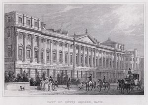 Partie de Queen Square, Bath - Thomas Hosmer Shepherd