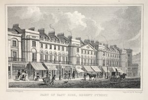 Partie du côté est, Regent Street, de 