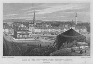 Partie de la Nouvelle Ville, depuis les Jardins de Ramsey, Édimbourg - Thomas Hosmer Shepherd