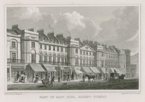 Partie du côté est de Regent Street, Londres - Thomas Hosmer Shepherd