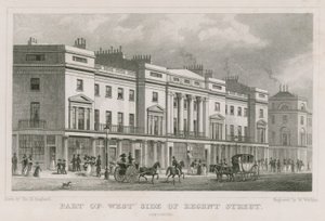 Partie ouest de Regent Street, Londres - Thomas Hosmer Shepherd
