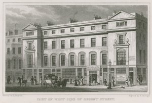 Partie ouest de Regent Street, Londres - Thomas Hosmer Shepherd