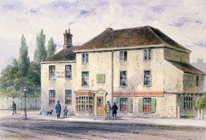 Pied Bull Public House, 1848 - Thomas Hosmer Shepherd