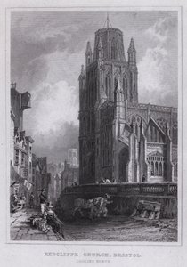 Église de Redcliffe, Bristol, vue vers le nord - Thomas Hosmer Shepherd