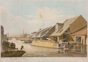 Canal de Regent, le bassin de la ville, Londres - Thomas Hosmer Shepherd