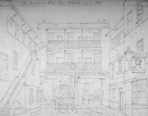 Auberge de la Tête de Sarrasin, Aldgate, Londres - Thomas Hosmer Shepherd