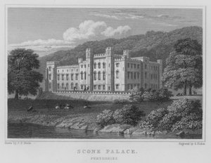 Palais de Scone, Perthshire (gravure) - Thomas Hosmer Shepherd