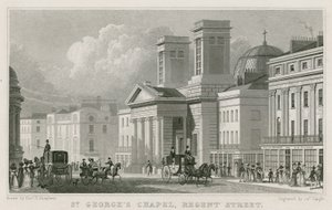 Chapelle Saint-Georges, Regent Street, Londres - Thomas Hosmer Shepherd