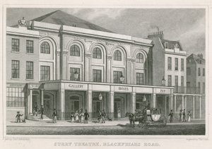 Théâtre de Surrey, Blackfriars Road, Londres - Thomas Hosmer Shepherd