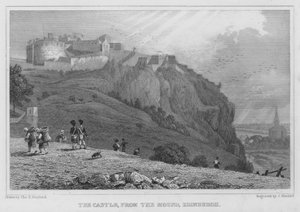 Le Château, depuis le Mound, Édimbourg - Thomas Hosmer Shepherd