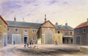 La cour verte de la ville, 1855 - Thomas Hosmer Shepherd