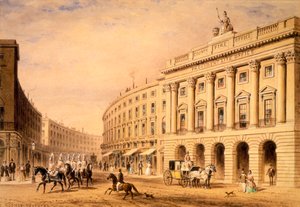 Le bureau des incendies du comté, Londres, première moitié du 19ème siècle - Thomas Hosmer Shepherd