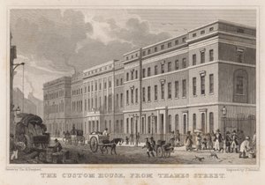 La Douane, depuis Thames Street - Thomas Hosmer Shepherd