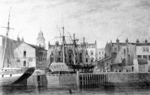 Le Quai des Armes à Wapping, 1850 - Thomas Hosmer Shepherd