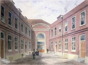 La Cour intérieure de Girdlers Hall Basinghall Street, 1853 - Thomas Hosmer Shepherd