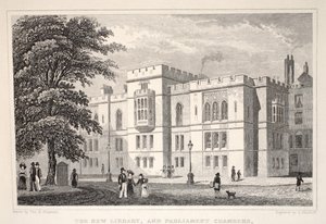La nouvelle bibliothèque et les chambres du Parlement, de 