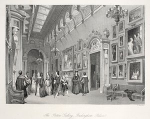La galerie de tableaux au palais de Buckingham, de 