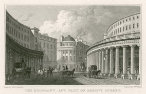Le Quadrant et une partie de Regent Street, Londres - Thomas Hosmer Shepherd
