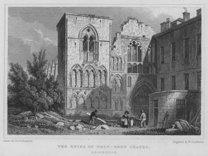 Les Ruines de la Chapelle de Holyrood, Édimbourg - Thomas Hosmer Shepherd