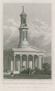 La nouvelle église, Regent Square, Sidmouth Street - Thomas Hosmer Shepherd