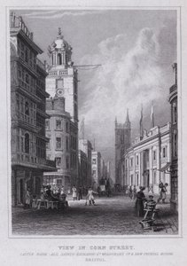 Vue de Corn Street, Castle Bank, All Saints, Exchange, St Werburgh