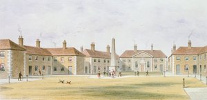Vue des maisons de charité de Charles Hopton, 1852 - Thomas Hosmer Shepherd