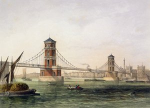 Vue du pont de Hungerford depuis l