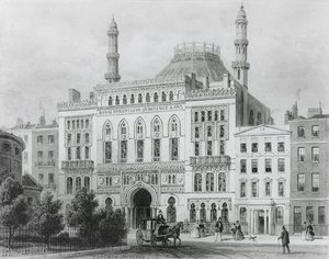 Vue du Panopticon royal des sciences et des arts, 1825 - Thomas Hosmer Shepherd