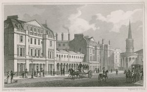 Côté ouest de Langham Place, Marylebone, Londres, y compris l