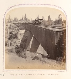 Train sur le pont de Long Ravine - Thomas Houseworth