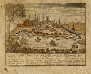 Québec, la capitale de la Nouvelle-France, un évêché et le siège de la cour souveraine, 1759 - Thomas Johnston