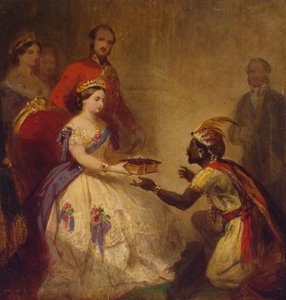 La reine Victoria donne la Bible à un chef africain (Le secret de la grandeur de l