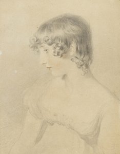 Portrait en buste de Susan Bloxam, tourné de profil à gauche, 1818 - Thomas Lawrence