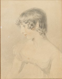 Portrait en buste de Susan Bloxam, tourné de profil vers la gauche - Thomas Lawrence